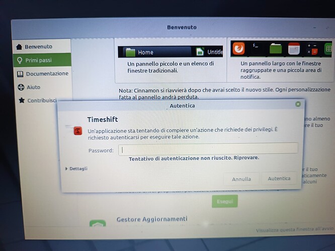 richiesta di autenticazione per scaricare un app su linux